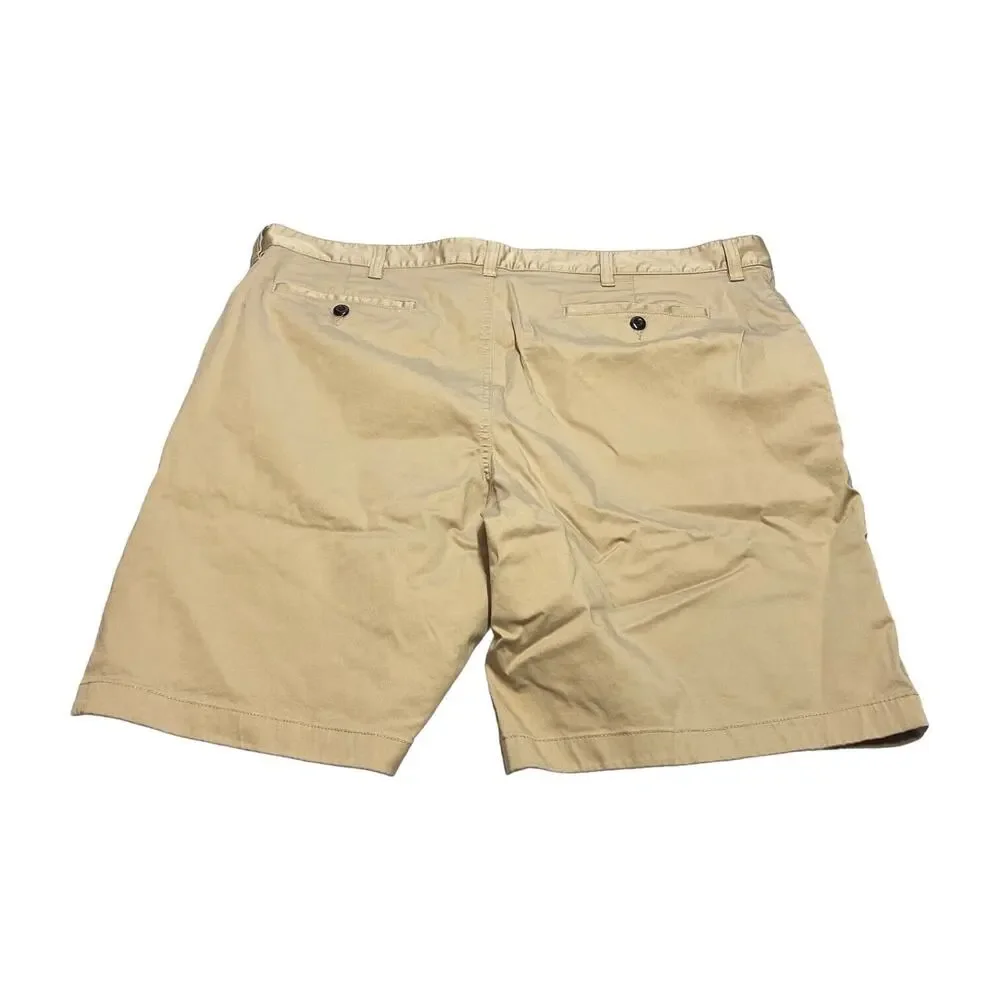 Daniel Hechter Chino Shorts Mens 40 Tan Cotton Stretch High-Rise Classic Outdoor